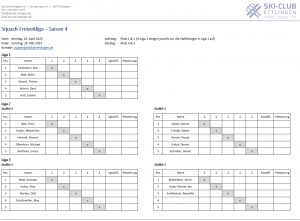 Mehr über den Artikel erfahren 4. Saison der Squash-Freizeitliga