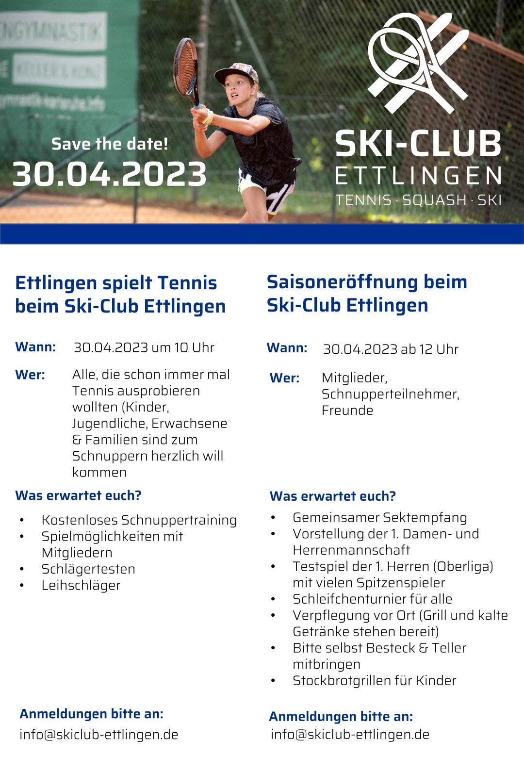 Mehr über den Artikel erfahren Saisoneröffnung am 30.04.2023