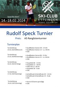 Mehr über den Artikel erfahren Rudolf Speck Turnier 2024