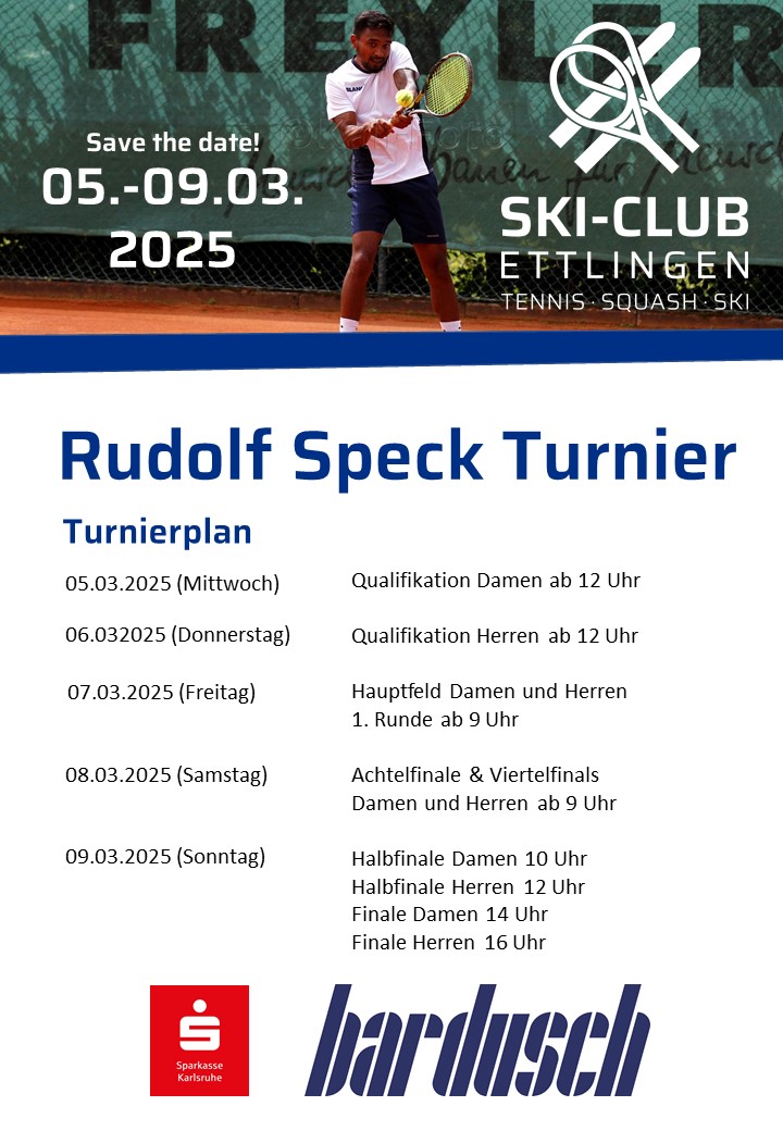 Mehr über den Artikel erfahren Rudolf Speck Turnier 2025