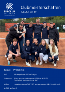 Mehr über den Artikel erfahren Clubmeisterschaften 2025