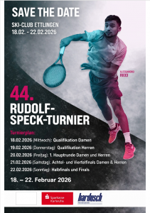 Mehr über den Artikel erfahren 44. Rudolf-Speck-Turnier 18.02.2026-22.02.2026